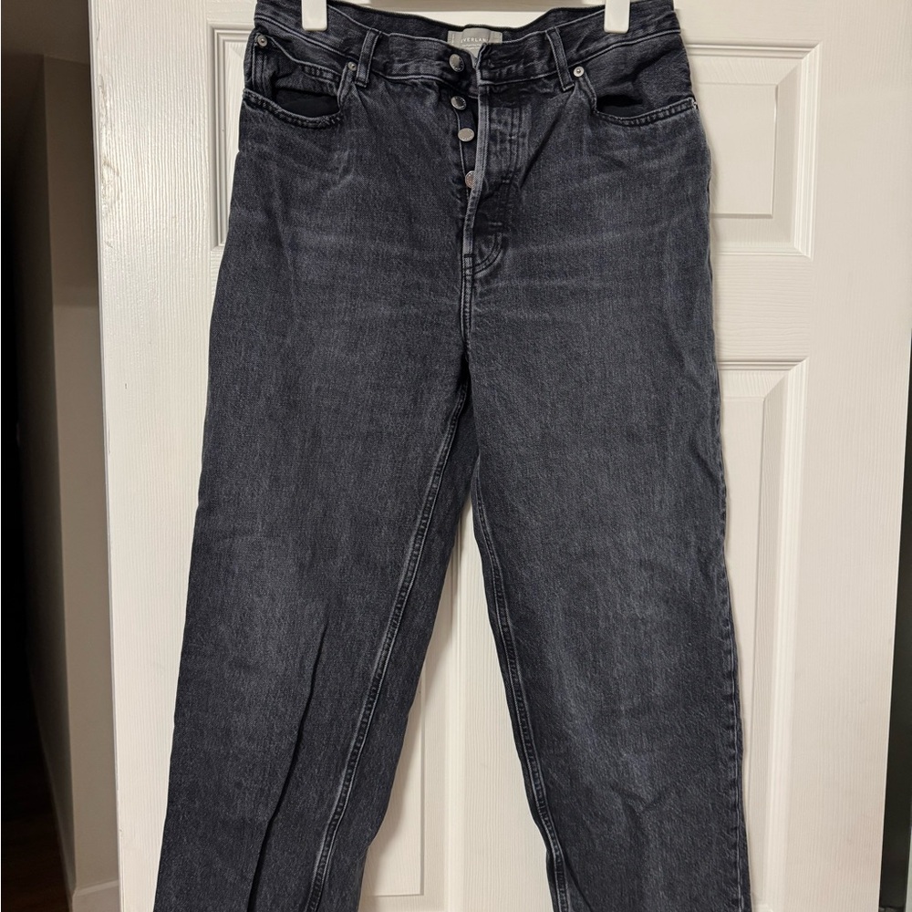 Everlane Women's Dark Gray Straight Leg Jeans